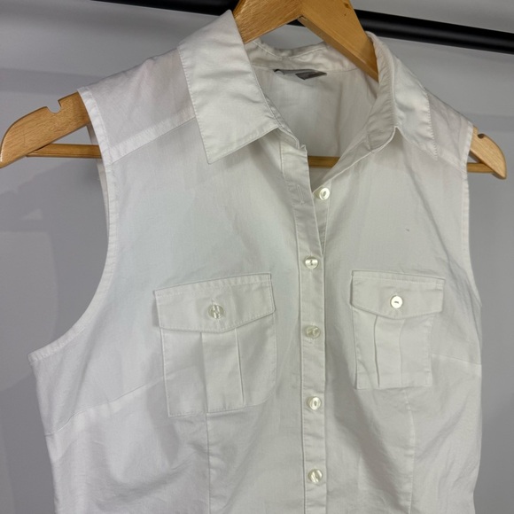 Worthington Woman's Stretch Sleeveless Button Up Blouse Size S - Picture 1 of 5